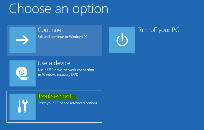  Windows pe troubleshoot