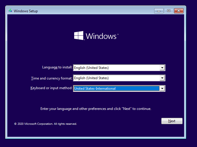 Windows PE phase 1