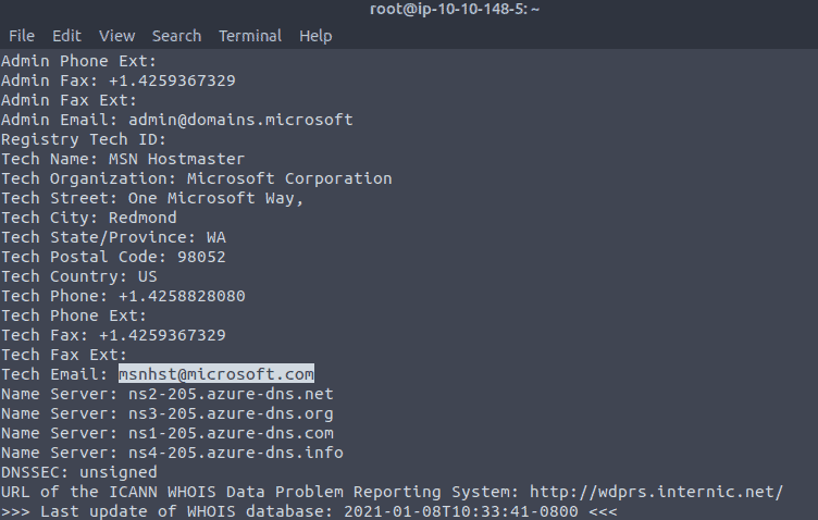 Introductory Networking - Whois