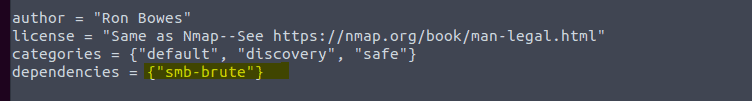 nmap -h