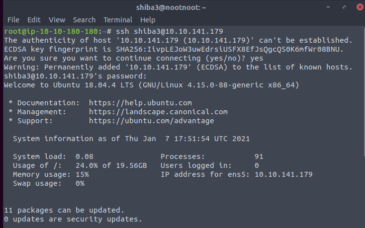 Linux Fundamentals Part 3 - SSH