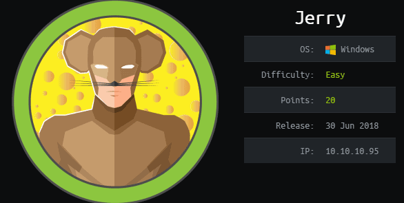 Jerry - HackTheBox write up