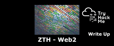 ZTH - web2 writeup tryhackme