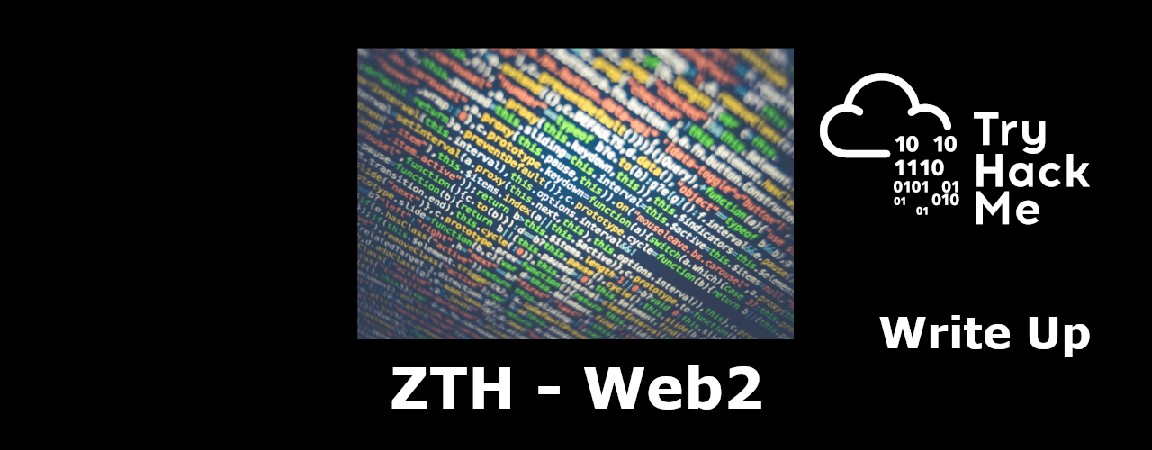 ZTH - web2 writeup tryhackme