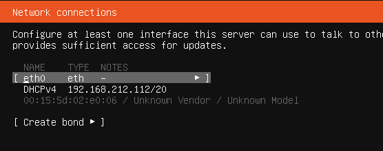 UBUNTU server installation
