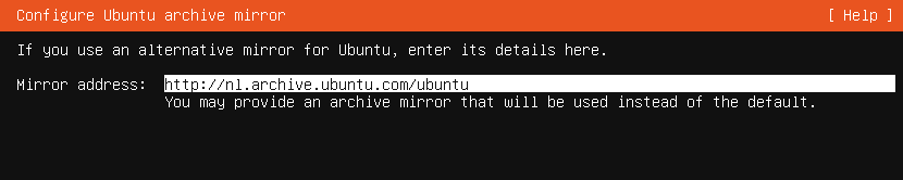 UBUNTU server installation