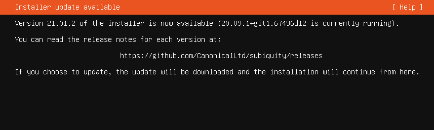 UBUNTU server installation