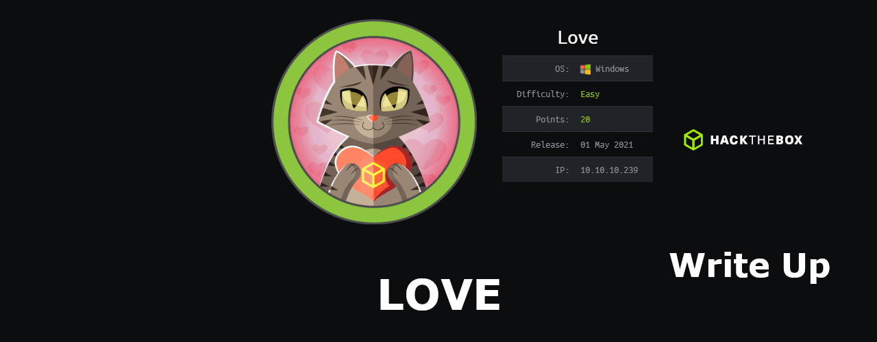 hackthebox writeup love