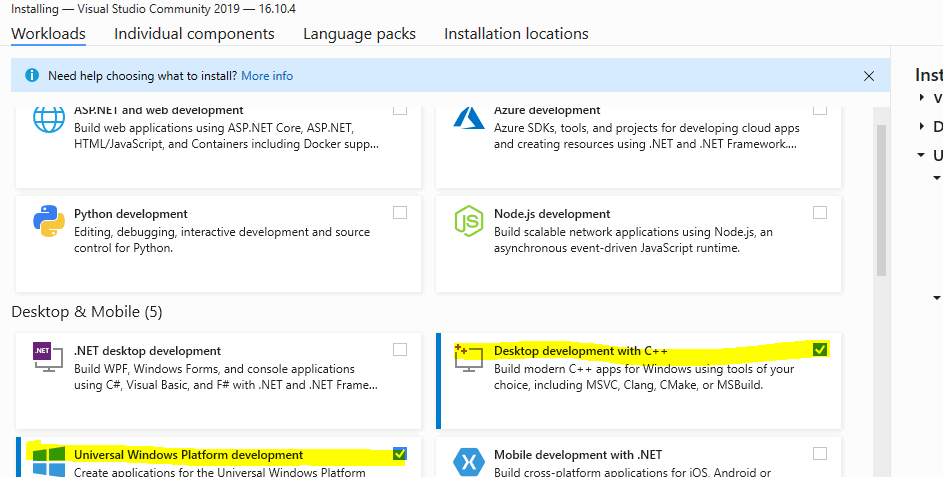 Visual Studio 2019 how to install