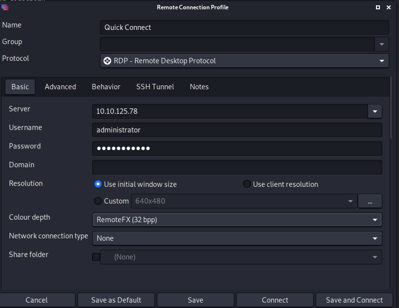 Remmina remote desktop