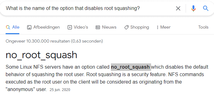 no root squash