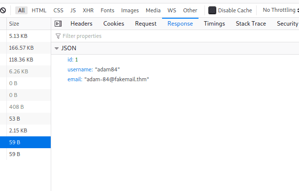 resend json with firefox developers console